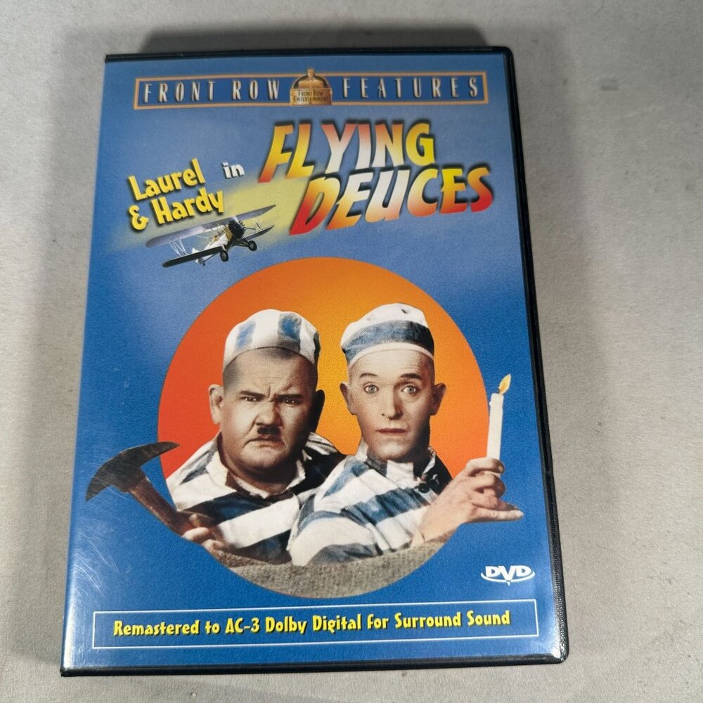 Laurel And Hardy Flying Deuces DVD 2002 Comedy Front Row Features AC3 Dolby